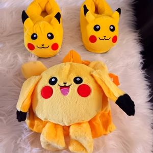 Set pikachu sleepers and backpack